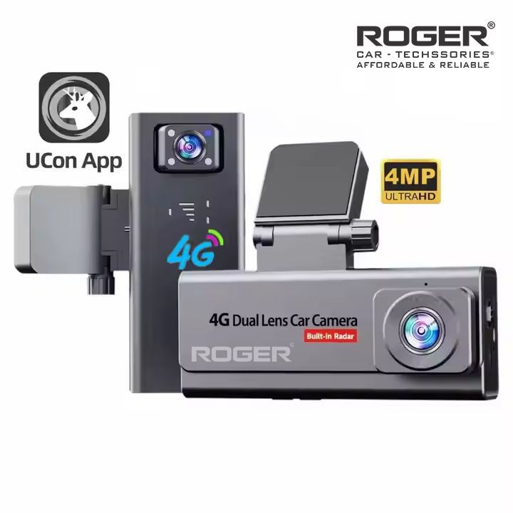 Stay connected to your car anytime with Roger’s 4G SIM Based Dashcam! Dual cameras (front & rear) capture crystal-clear video with night vision. Enjoy live streaming, GPS tracking, G-sensor collision alerts, and remote access via app. Comes with WiFi, cloud + TF card storage, and works in all weather. Just insert a SIM and drive smart!